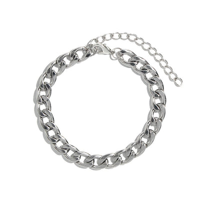 Flatfoosie Stainless Steel Anklet Bracelet For Women New Fashion Silver Color Twist Chain Anklet Personality Jewelry Gifts