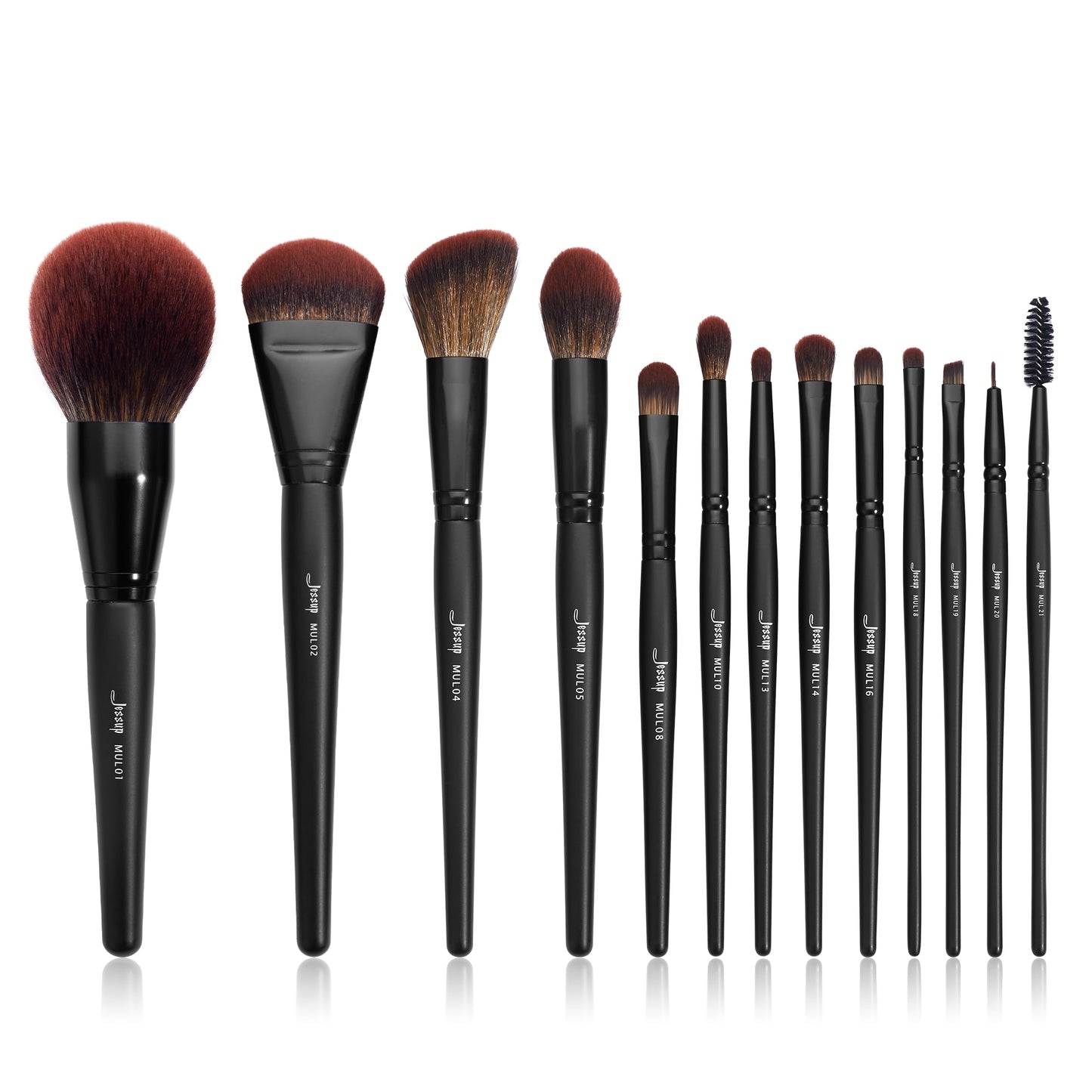 Jessup Makeup Brushes set 3-21pcs Premium Synthetic Big Powder Foundation Concealer Eyeshadow Eyeliner Spoolie Wooden T271