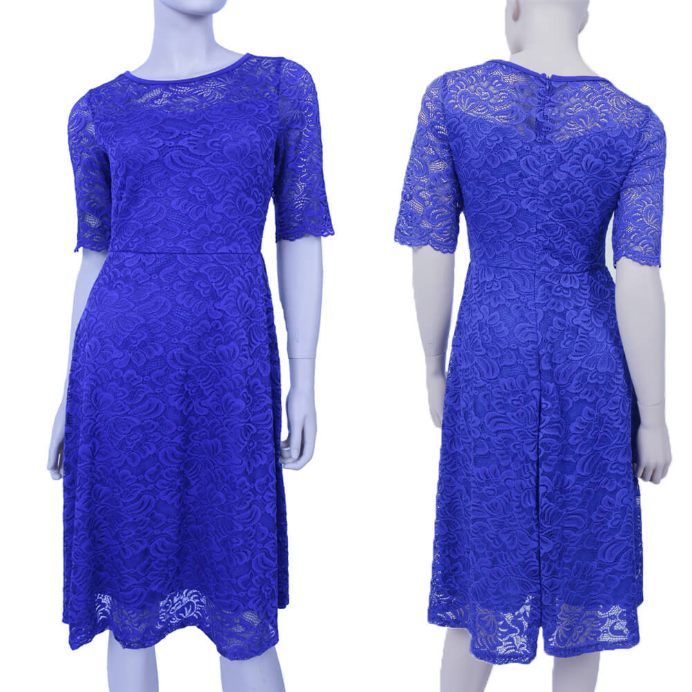 Vintage Party Dress Lace Half Sleeve Dress Women Plus Size Dress 2020 Fashion Dress