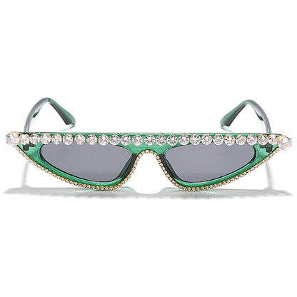 Cat Eye Luxury Diamond Ladies Vintage /Retro Rhinestone Sunglasses