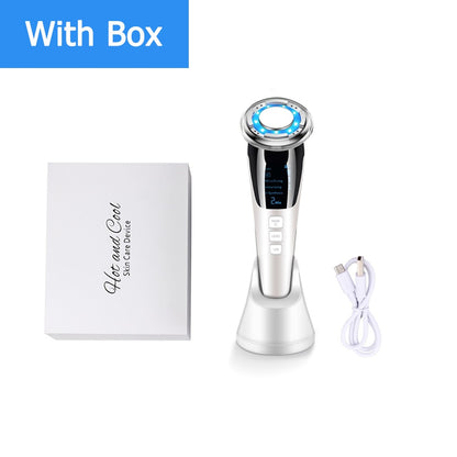 EMS LED Photon Therapy Sonic Vibration Wrinkle Remover Hot Cool Treatment Anti Aging Skin Cleaner Cleansing Rejuvenation Machine