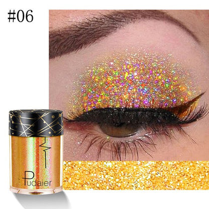 36 Colors Holographic Sequins Glitter Shimmer Diamond Eye Shiny Skin Highlighter Face Body Glitter Festival Makeup Eyeshadow