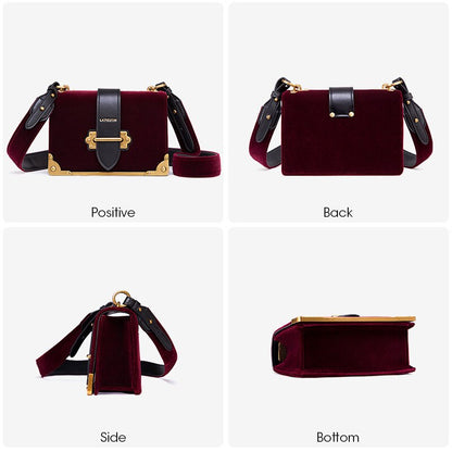 LA FESTIN 2021 New Fashion Luxury Velvet Shoulder Handbag Famous Women Brand All-match Niche Underarm Crossbody Bag High Quality