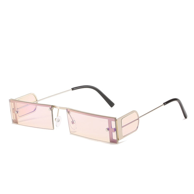 One Piece Rectangle Sunglasses Women Sexy Retro Small Sun Glasses Brand Designer Vintage Eyeglasses Eyewear Female Oculos
