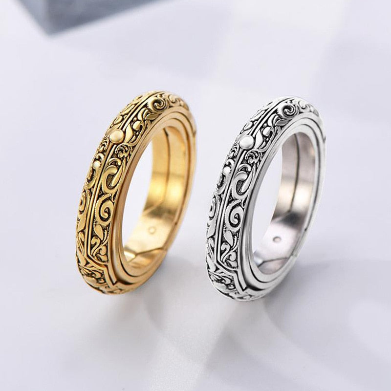 Astronomy Ball Rings Openable Rotate Sphere Cosmic Planet letter Ring Women Fashion Jewelry DropShipping 7-12 Size Kольца