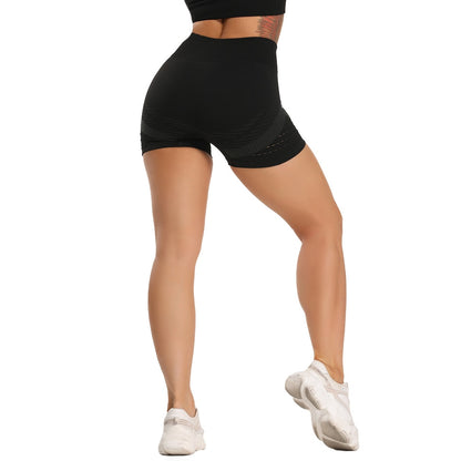 Summer Yoga Shorts Women Fitness High Waist Seamless Hip-up Workout Tight Elastic Sports Shorts Push Up Running Gym Clothes