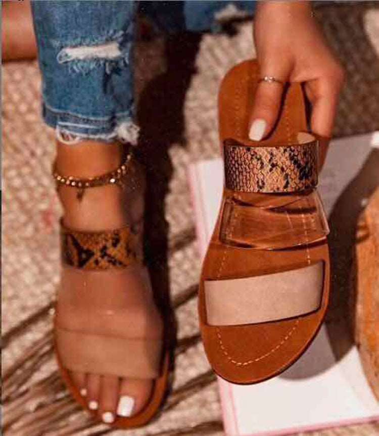 2020 Amazon sandals women's slippers summer flat slippers women shoes sandals