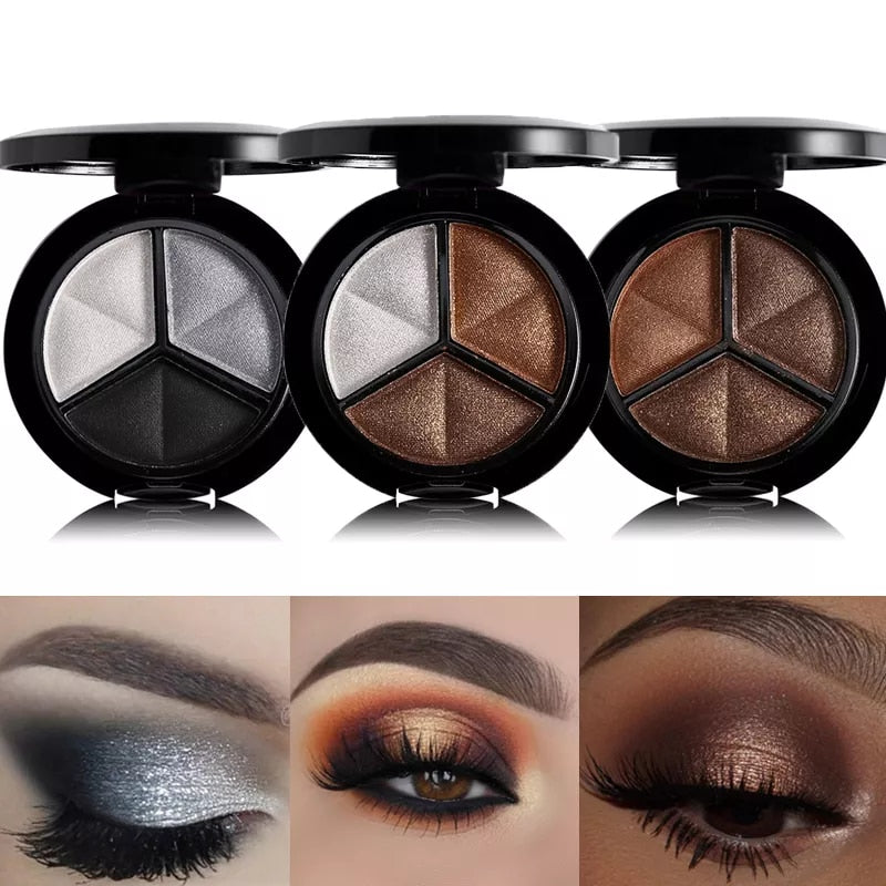 NEW Colors Shimmer Glitter Eye Shadow Palette Makeup Copper Bronzer Sliver Grey Metallic Smoky Cut Crease Eyeshadow Nude Cosmeti
