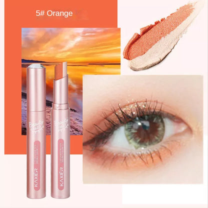 2022New Quality Double Color Gradient Eye Shadow Stick Matte Eyeshadow Waterproof Bicolor Shimmer Cosmetics Beauty Makeup Tool