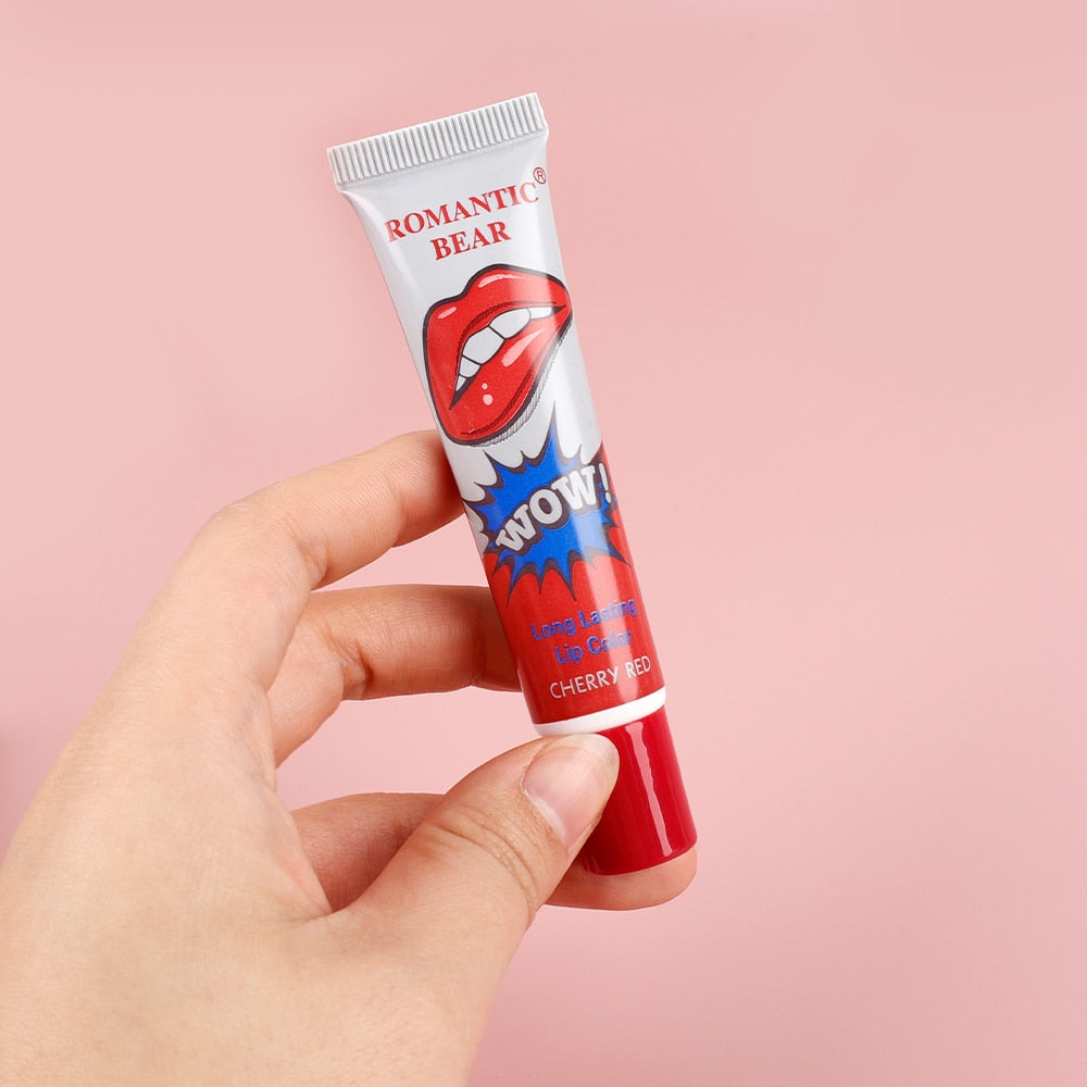 Amazing 6 Colors Peel Off Liquid Lipstick Waterproof Long Lasting Lip Gloss Tear Off  Makeup Tattoo Lip Gloss Lip Tint Cosmetic