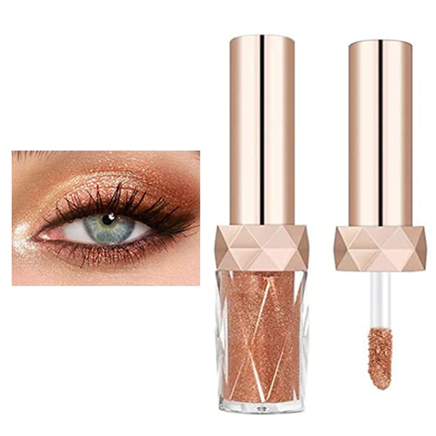 Liquid Glitter Eyeshadow High Pigment Shimmer Eye Shadow 6 Colors Long-lasting Makeup For Eyeliner Highlight Blush