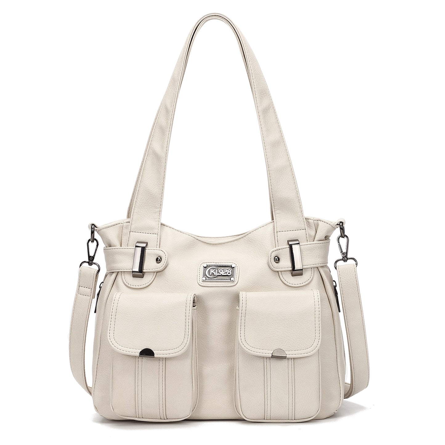 KL928 PU Leather Women Shoulder Bag Luxury Designer Tote Handbags Messenger Crossbody Bags Women&#39;s Large Capacity Shoulder Purse