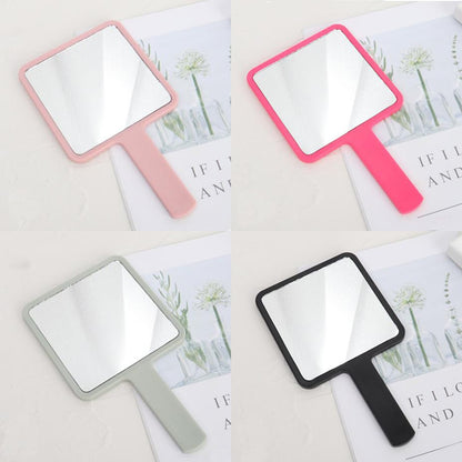 Handheld Makeup Mirror Square Makeup Vanity Mirror with Handle Hand Mirror SPA Salon Compact Mirrors Cosmetic Mirror for Women