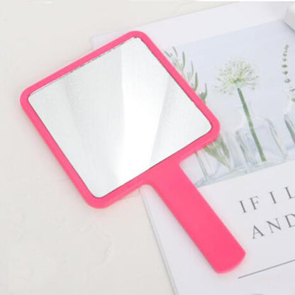 Handheld Makeup Mirror Square Makeup Vanity Mirror with Handle Hand Mirror SPA Salon Compact Mirrors Cosmetic Mirror for Women