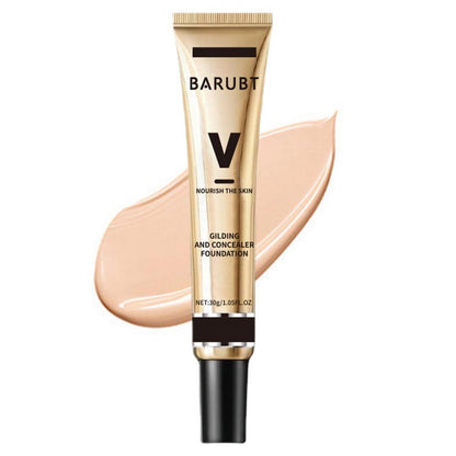 Waterproof Foundation Liquid Foundation And Concealer In 1 Long-lasting Full Coverage  Oil-controlling Concealer For Dry Skin