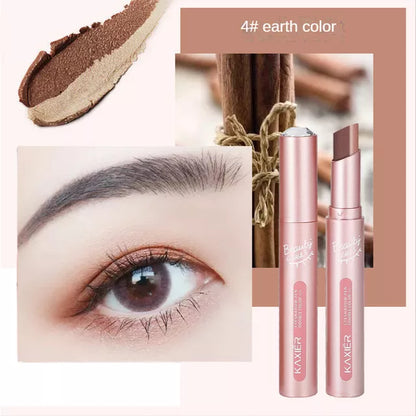 2022New Quality Double Color Gradient Eye Shadow Stick Matte Eyeshadow Waterproof Bicolor Shimmer Cosmetics Beauty Makeup Tool
