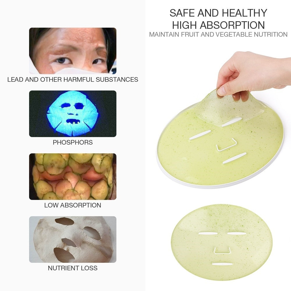Face Mask Machine DIY Face Mask Maker Automatic Vegetable Face Mask Natural Collagen Fruit Face Mask Machine Beauty Facial SPA