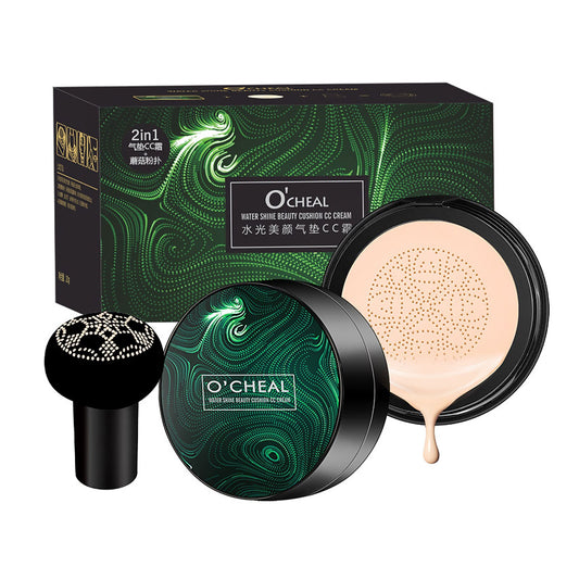Makeup CC Cream Natural Mushroom Head Air Cushion Foundation Natural Makeup Base Moisturizing CC Cream Makeup Long Lasting