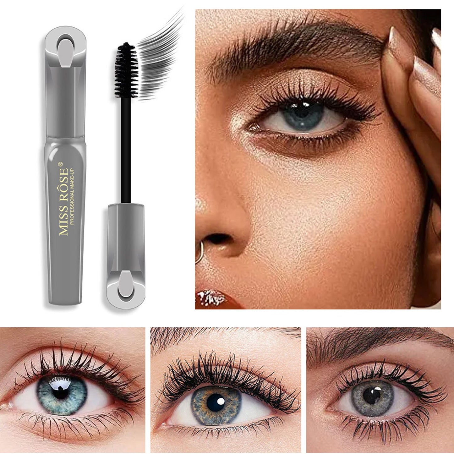 4D Silk Fiber Lashes Mascara Mascara Volume And Length Thickening Curling Lash Makeup For Women And Girls