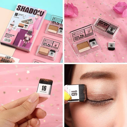 NEW IN Makeup 3 Seconds Eyeshadow Makeup Double Layer Coloured Gradation Cosmetic Brush Eye shadow