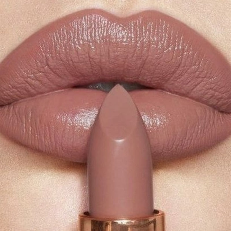 6 Colors Waterproof Nude Matte Lipsticks Long Lasting Lip Stick Not Fading Sexy Red Pink Velvet Lipsticks Makeup Cosmetic Batom