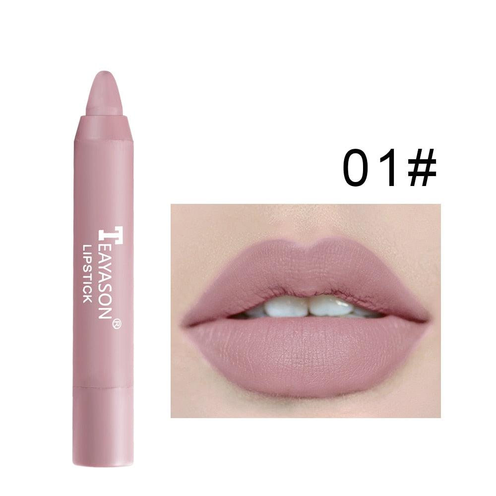 12 colors Makeup Matte Lipstick Waterproof Long Lasting Lip Stick Sexy Red Pink Velvet Nude Lipsticks Woman Cosmetics