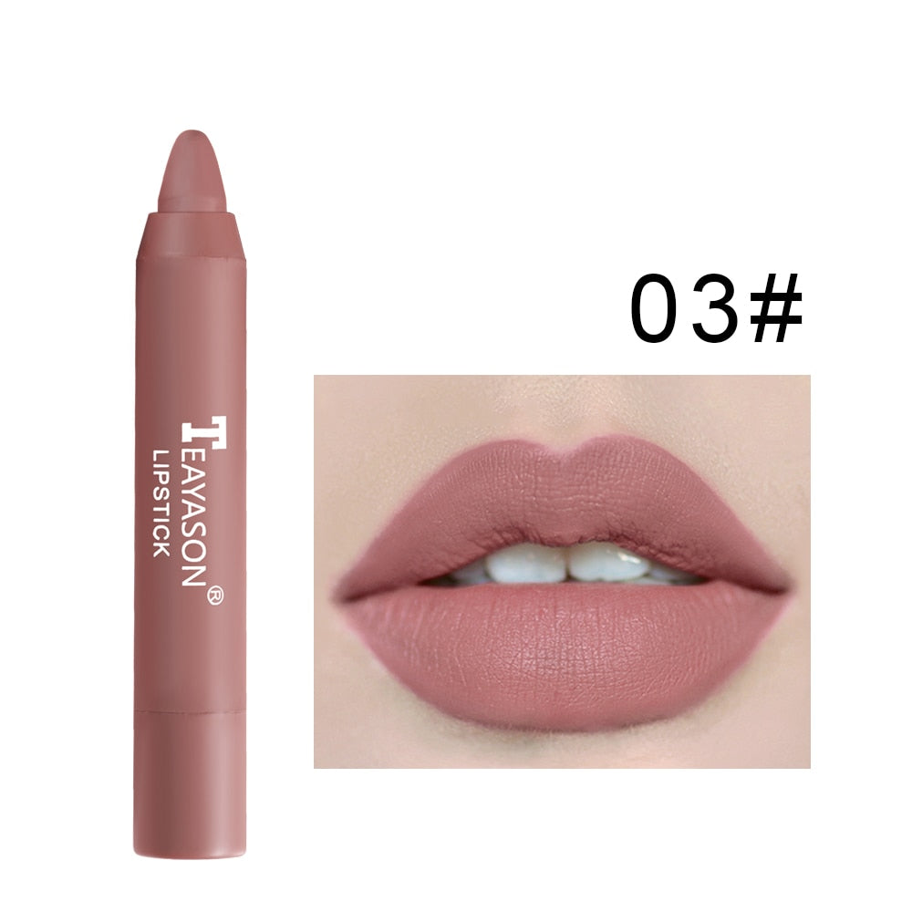 12 colors Makeup Matte Lipstick Waterproof Long Lasting Lip Stick Sexy Red Pink Velvet Nude Lipsticks Woman Cosmetics
