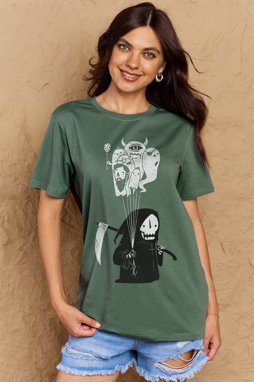 Simply Love Full Size Death Graphic T-Shirt