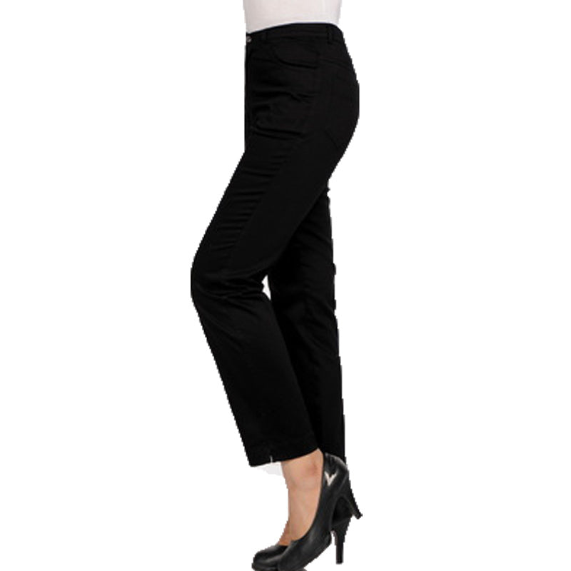 Ladies Casual Cotton Cropped Trousers All-match