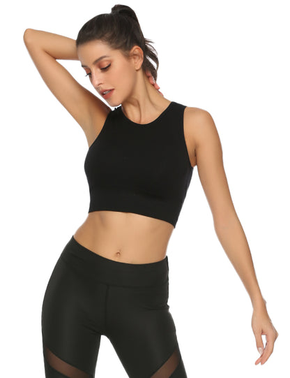sexy mesh sports bra yoga fitness vest with zipper bag