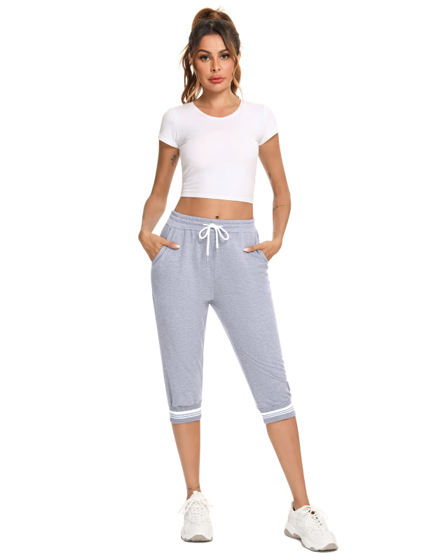Women'S Cropped Sweatpants (854 Split Style)