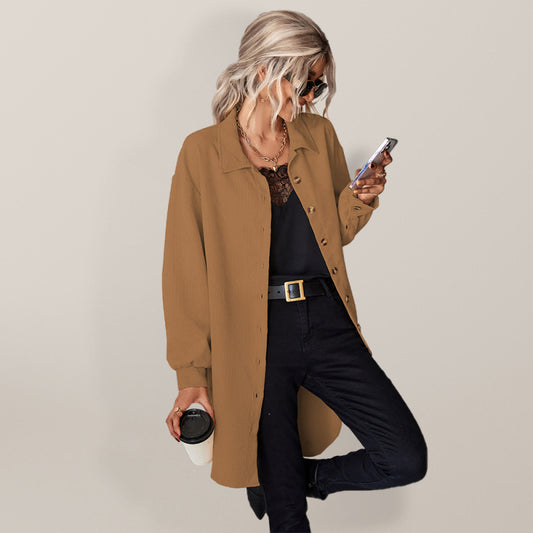 Women's Cardigan Corduroy Jackets